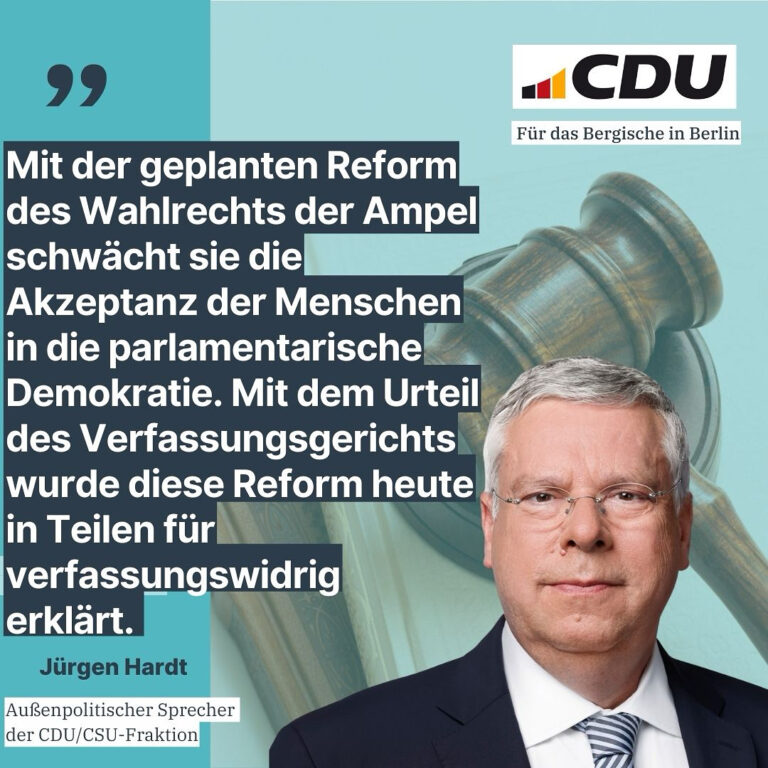 Zum heutigen Urteil des Bundesverfassungsgerichts zur Wahlrechtsreform